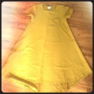 Lularoe Mustard Carly Dress